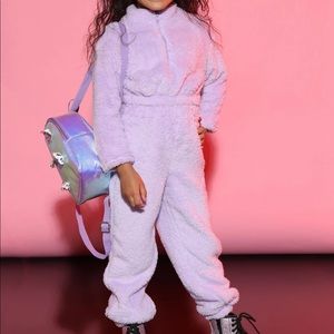 Fashion nova kids Sherpa two piece set